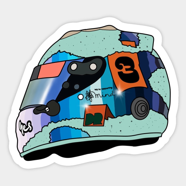 Daniel Ricciardo 2021 Helmet Sticker by crashstappen